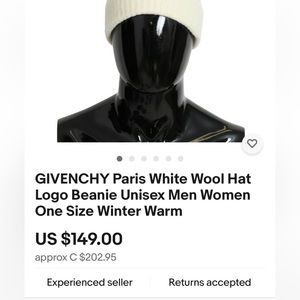GIVENCHY beanie Gorgeous brand new